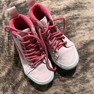 Vans Kids Pink Suede Sneakers